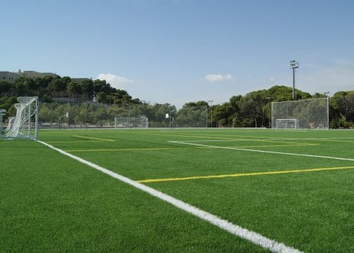 grass hippodrome football field in Alicante